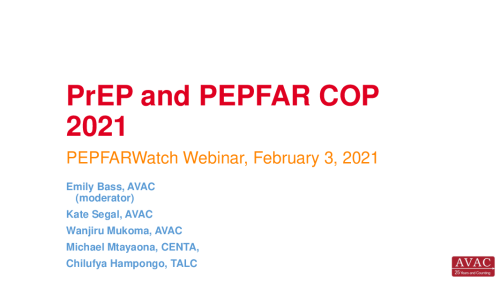 2021_02_03 PEPFARwatch PrEP webinar _oral PPT
