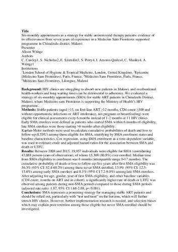 Cawley SMA AIDS 2016 abstract