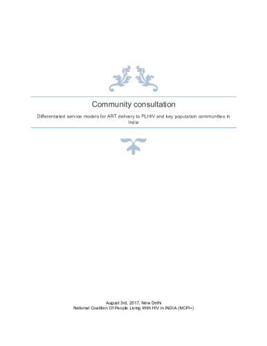 Community consultation for DSD in India 3 Aug 2017_Report