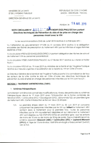 Cote-dIvoire_HIV-Prevention-Treatment-Guidelines_2019