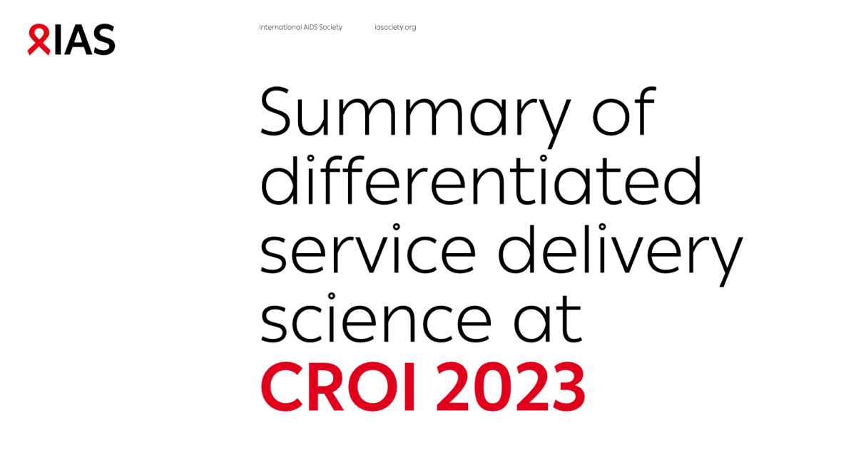 DSD science at CROI 2023 | Differentiated service delivery