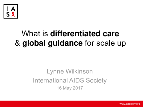 L Wilkinson Differentiated Care INTEREST May 2017 slides